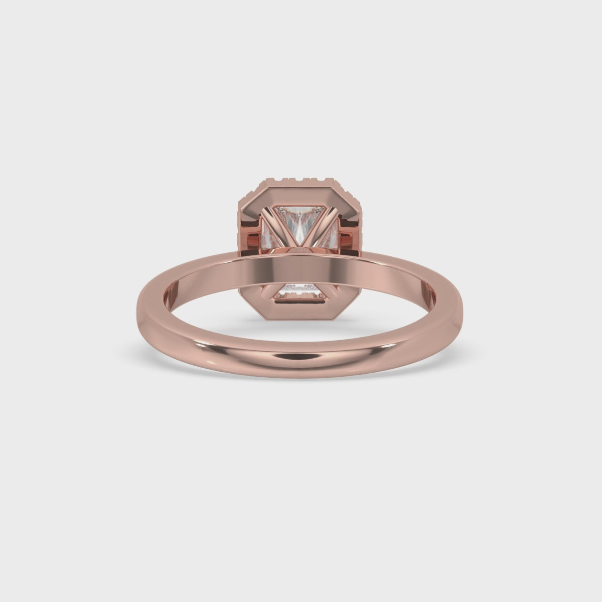 Radiant Engagement Ring with Elegant Halo Style