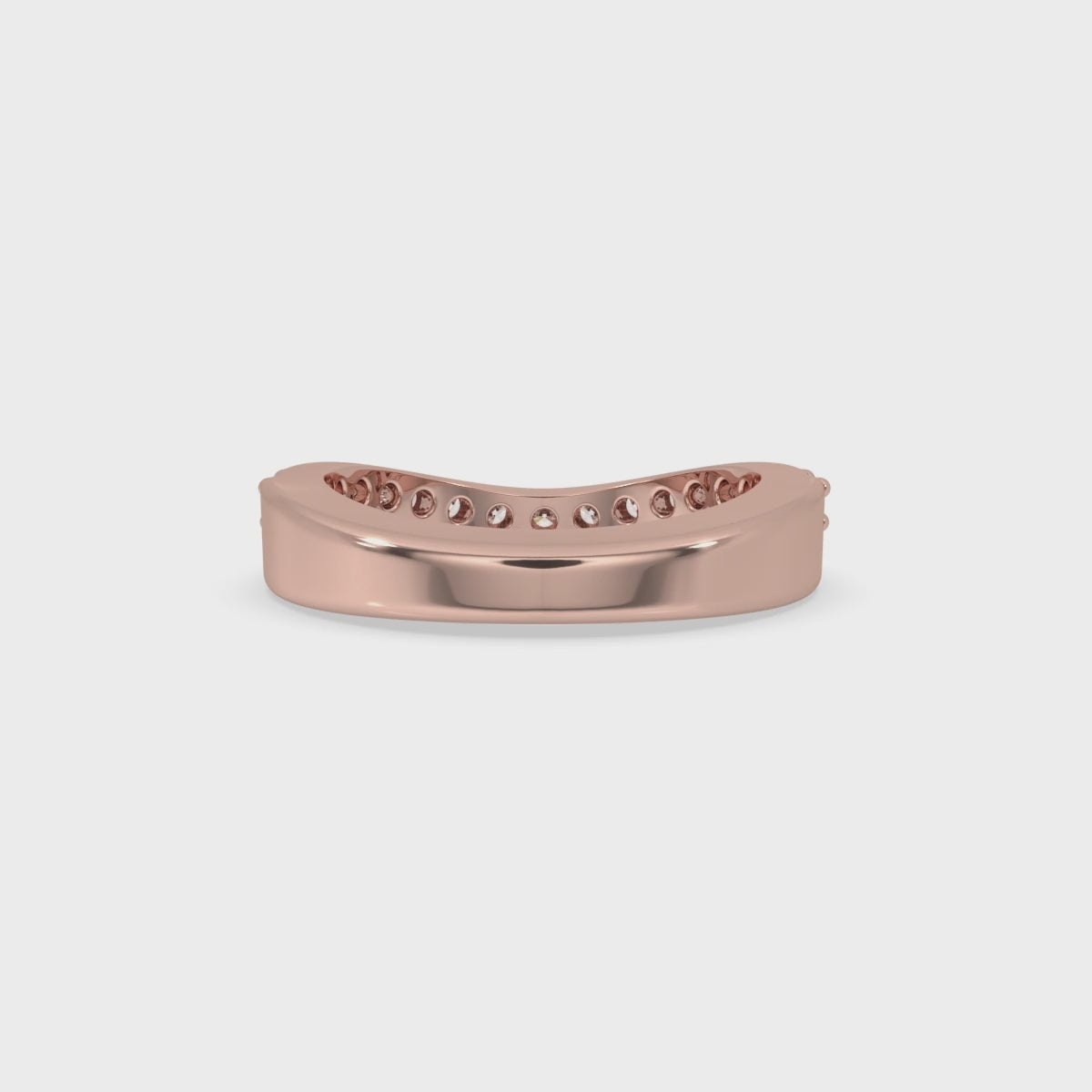 Stackable Curved Wedding Band