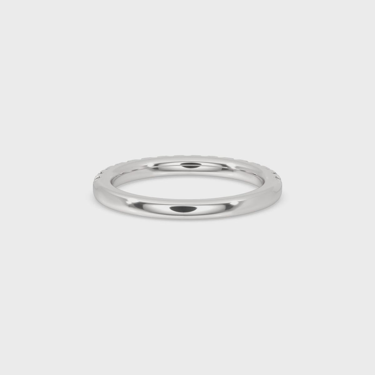 Half Eternity Wedding Band - Round Diamonds