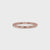 Round Cut Diamond With Rose Gold Wedding Band