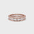 Emerald Cut Diamond Band – East West Setting