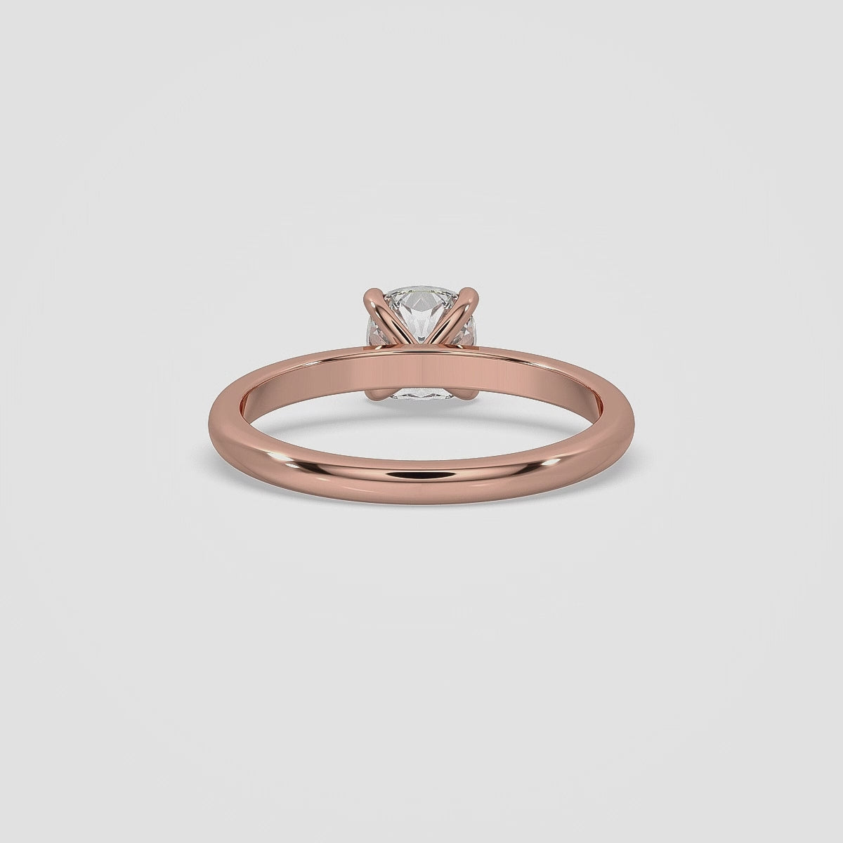 Cushion Cut Ring With Solitaire Style