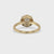 Round Diamond Halo Engagement Ring