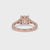 Round Diamond With 4 Round Side Stones Ring