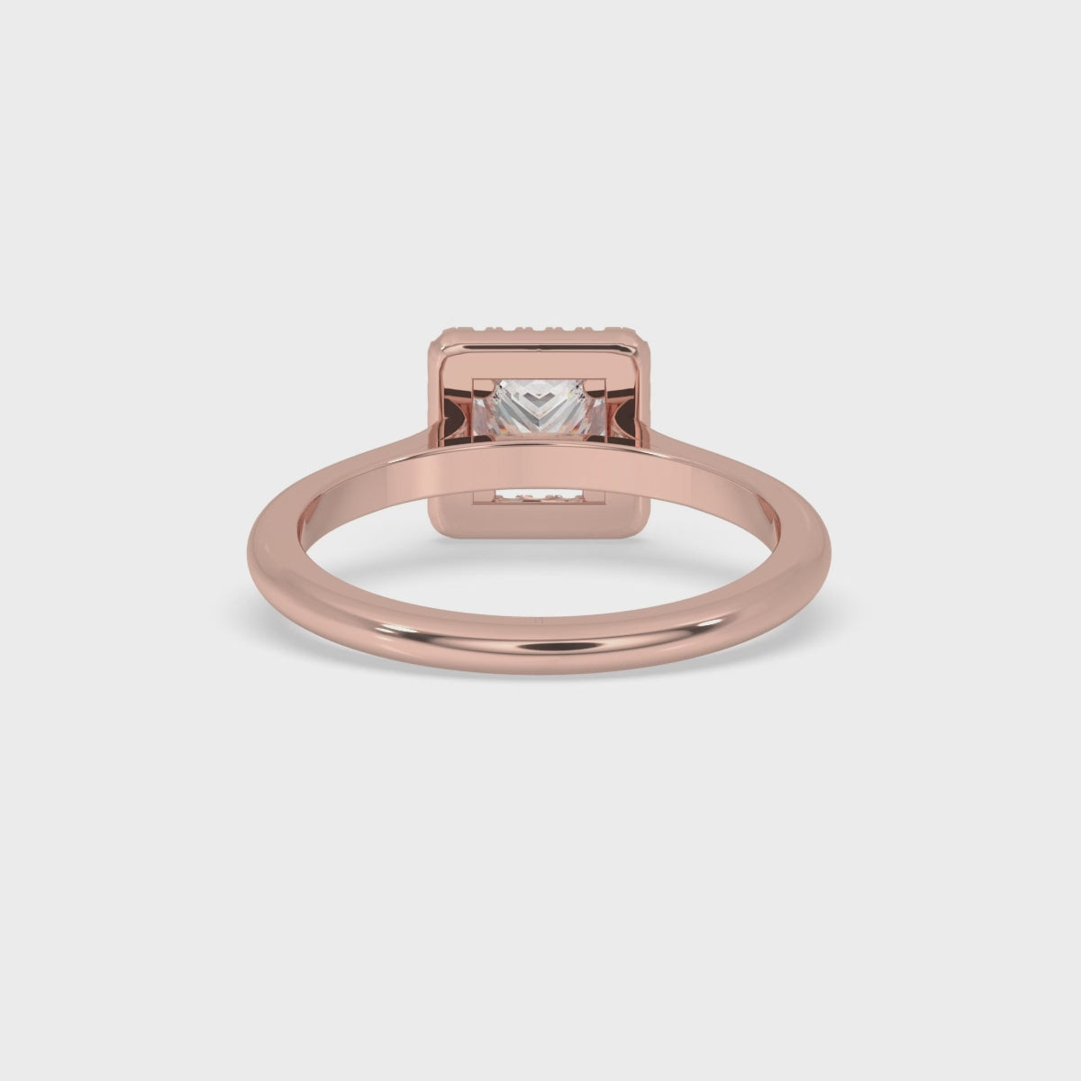 Halo Diamond Engagement Ring with Prong Setting Sparkle