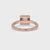 Halo Diamond Engagement Ring with Prong Setting Sparkle