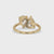 Toi et Moi Ring with Pear Diamond