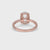 Oval Hidden Halo Engagement Ring With Pave Style