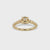 Round Brilliant Cut Diamond Ring with Side Stone