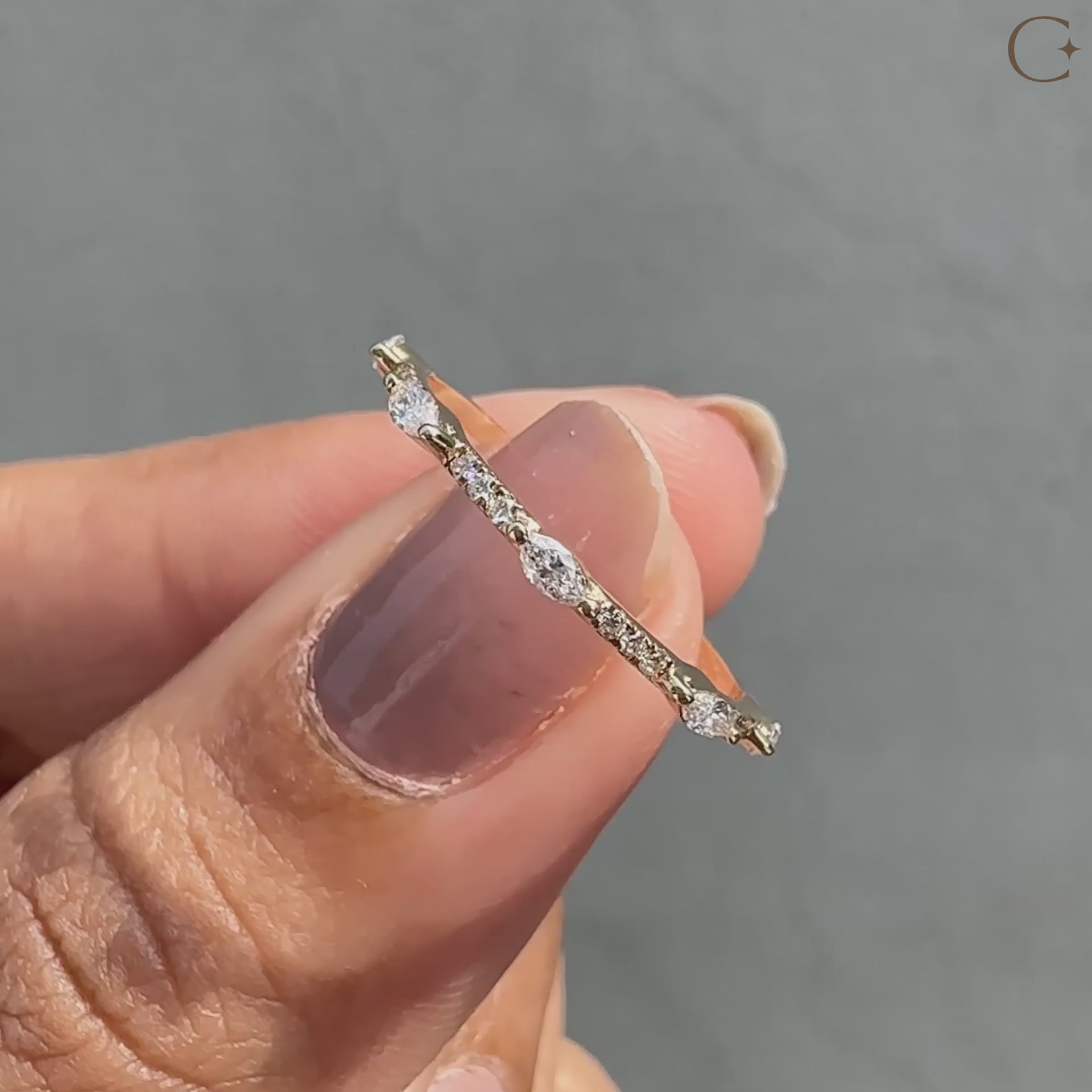 Yellow gold wedding band with a sleek and classic style.
