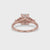 Emerald Cut Engagement Ring with Sparkling Micro Pave