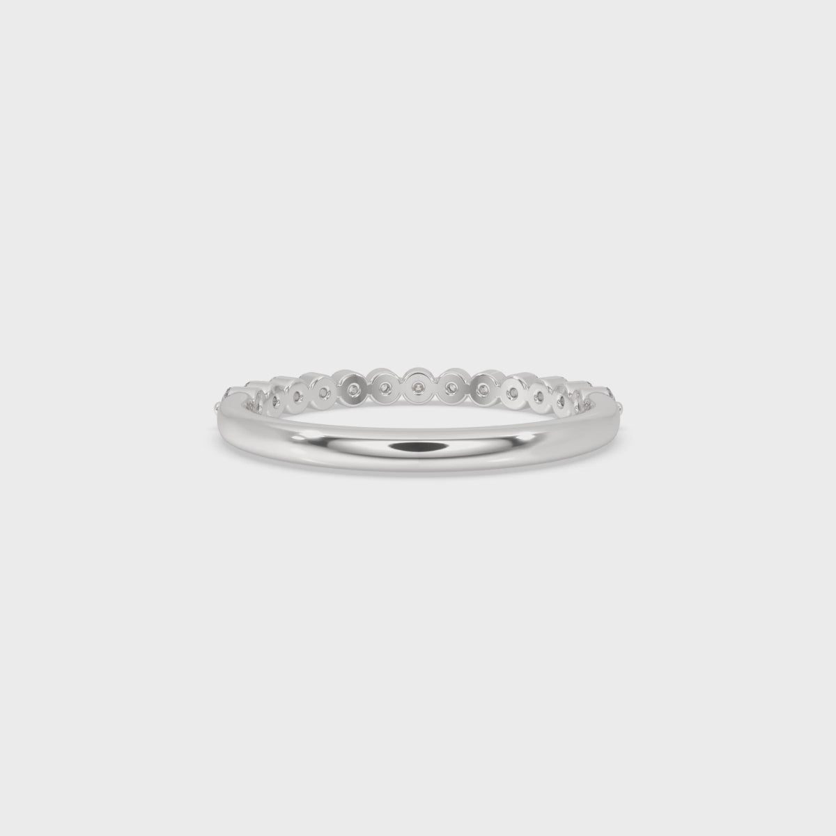 Half Eternity Band - Shared Prong