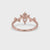 Pear Cut Engagement Ring with Rose Gold Setting