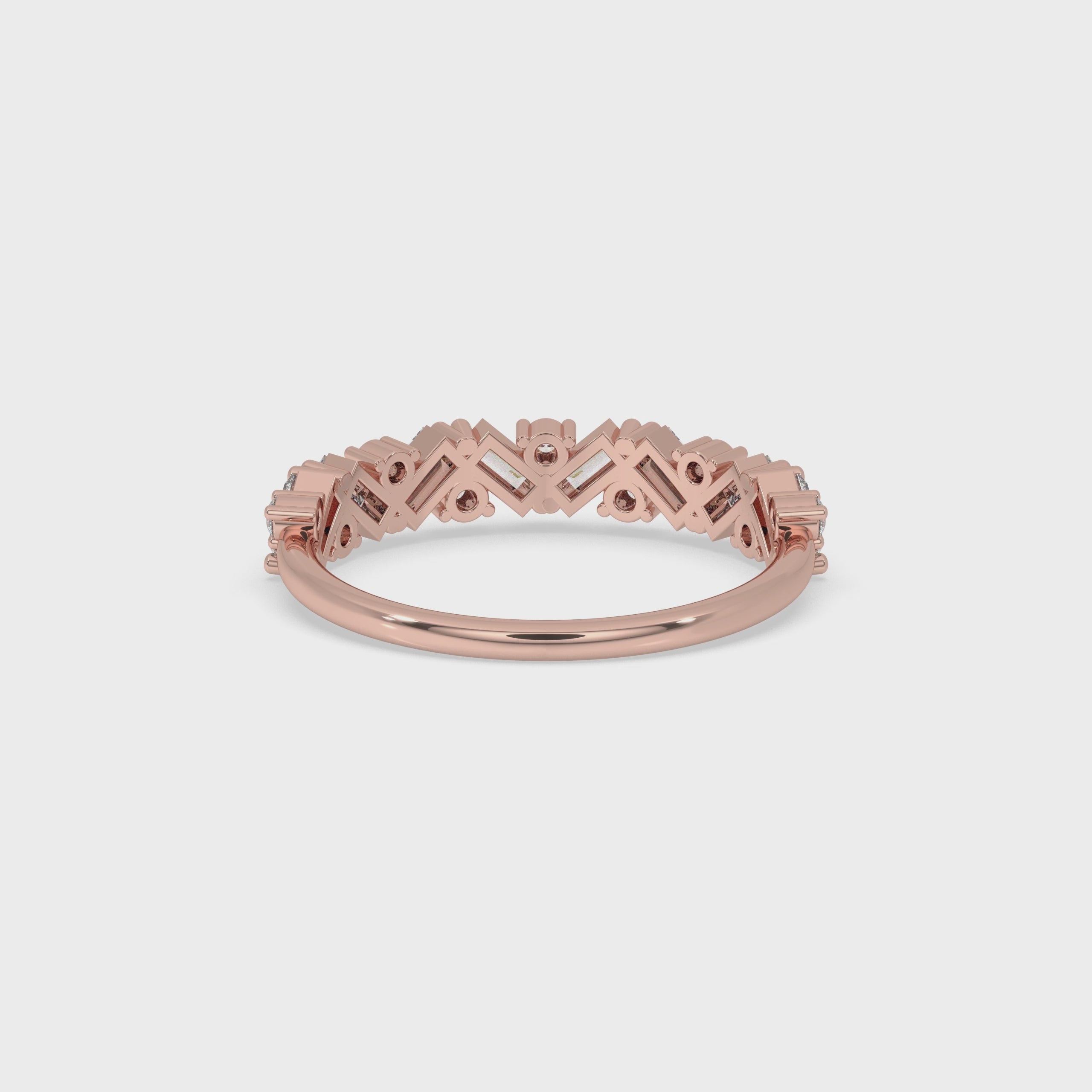 Baguette and Diamond Band