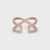Criss Cross Band – Unique Diamond Setting Sparkle