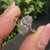 Lab grown marquise cut diamond ring with milgrain details.

