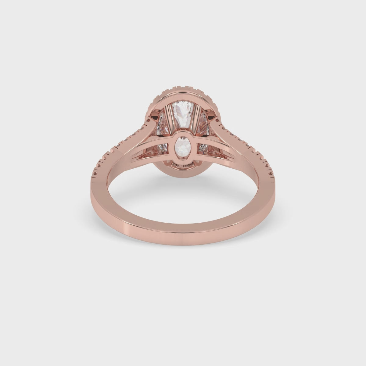 Split Shank Engagement Ring With Oval Diamond Elegance