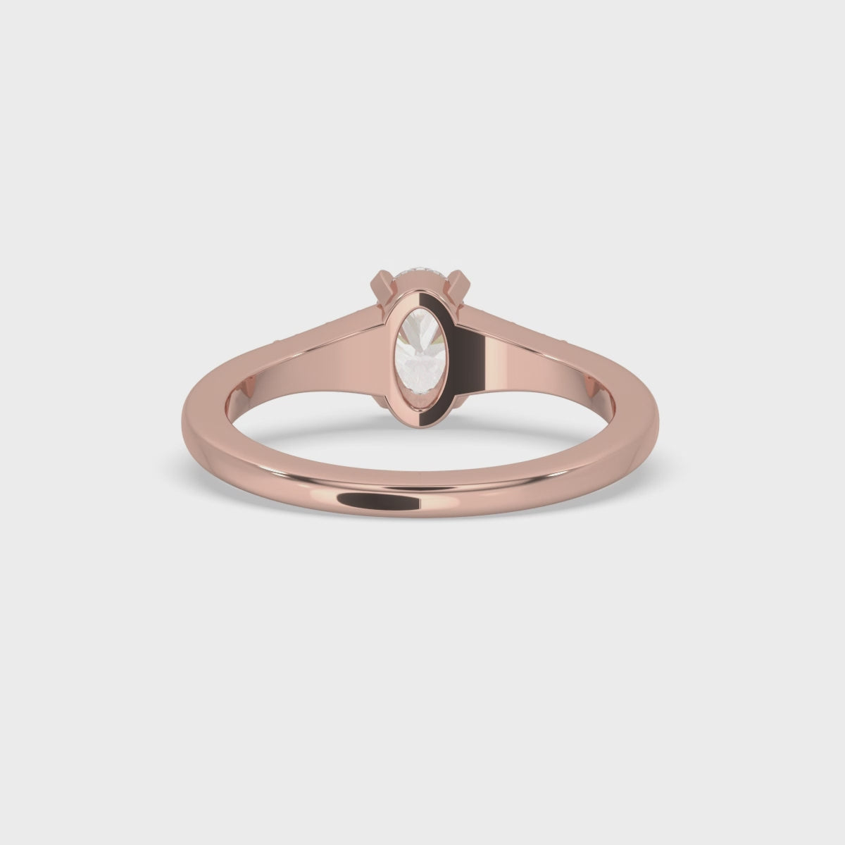 Six Prong Engagement Ring With Stunning Tab Prong Setting