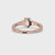 Six Prong Engagement Ring With Stunning Tab Prong Setting