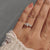 Oval and marquise diamond ring with a unique design
