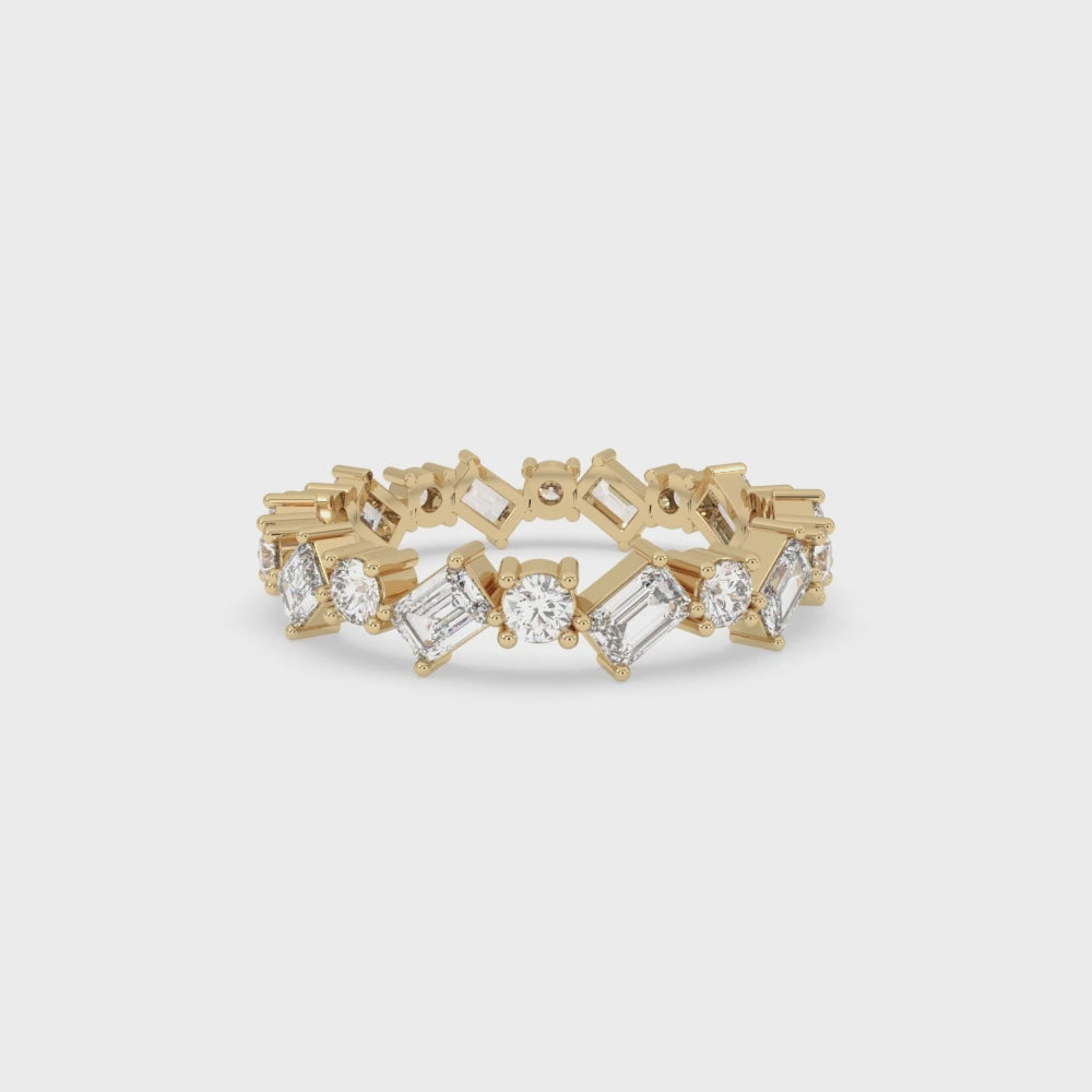 Round Diamond Lab Grown Eternity Band