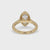 Cathedral Setting Ring With Marquise Diamond
