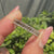 Baguette diamond wedding band crafted with lab grown diamonds.