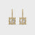 Dangle Diamond Earrings With Round Cut Diamond