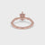 Pear Diamond Ring With Side Round Diamonds