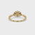 2 Carat Round Diamond Ring with Elegant Pave Setting