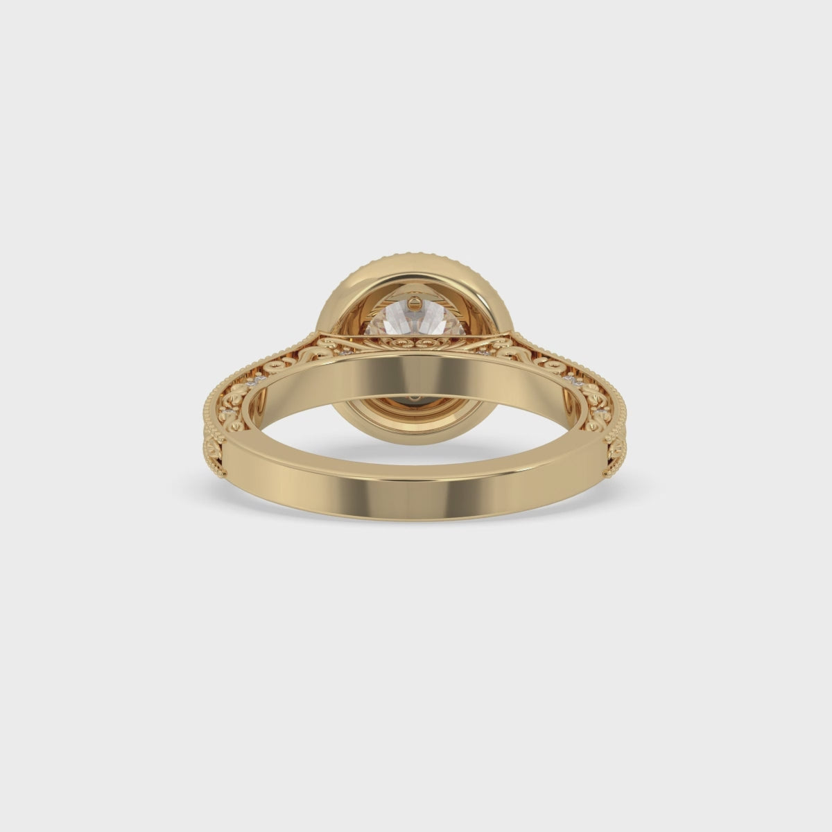 Vintage Diamond Ring In Art Deco Setting