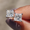 Princess Cut Diamond Earrings
