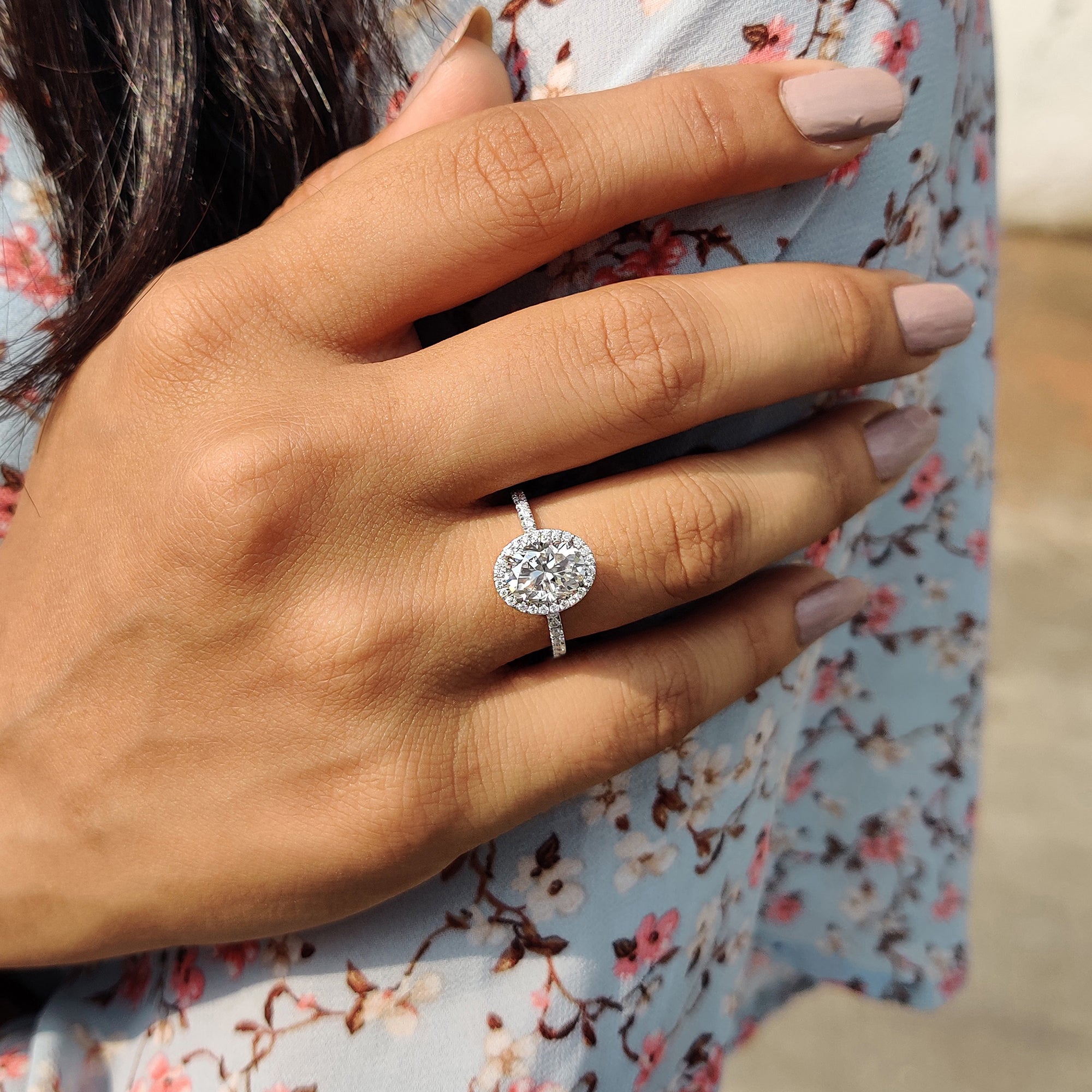 An antique engagement ring brings vintage charm with timeless beauty.
