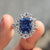 Radiant Halo Engagement Ring With Cathedral Setting