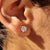 Moissanite Stud Earrings created in gold earrings with secure screw back earrings.
