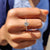 Pave Set Rose Gold Pear Shaped Engagement Ring