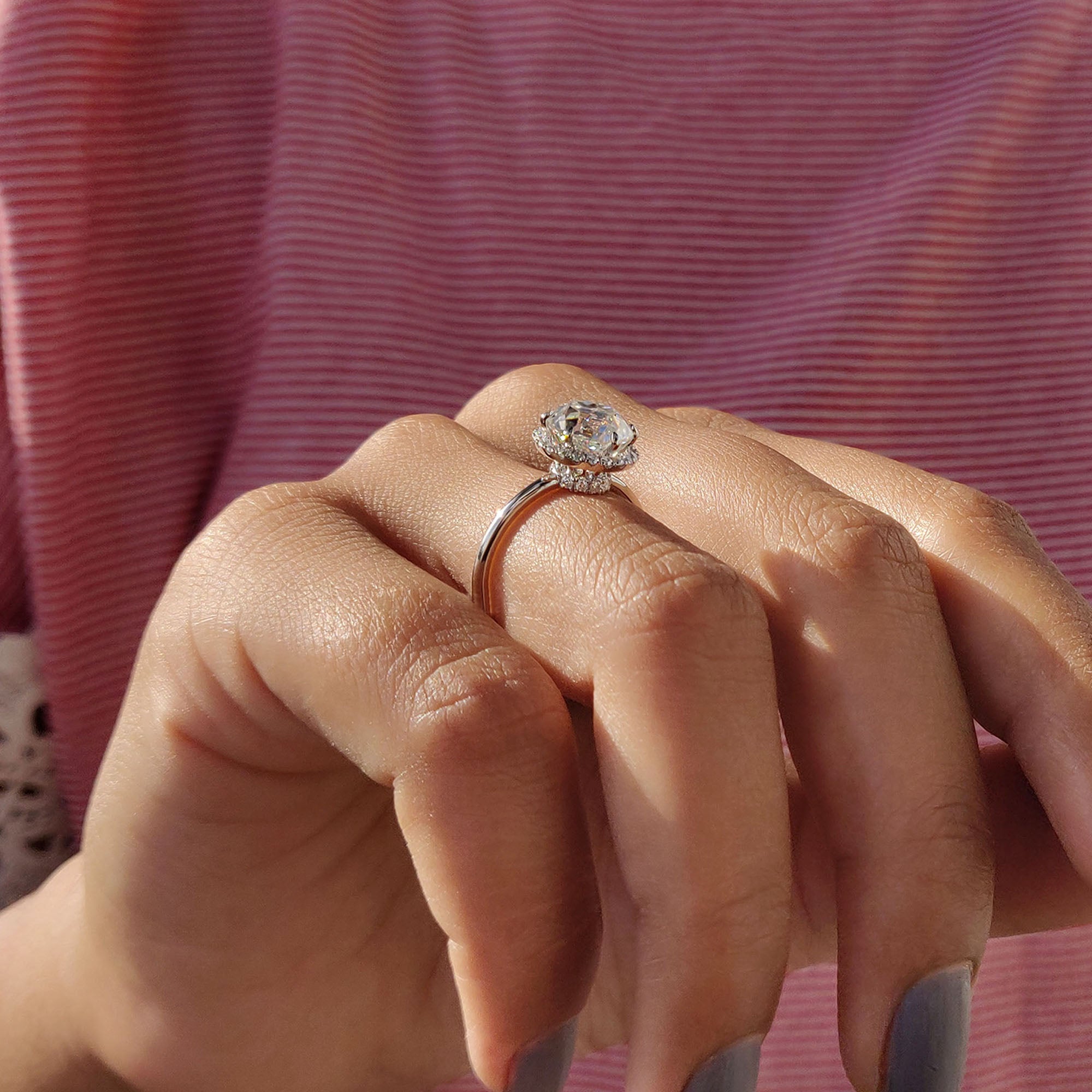 A white gold ring complements any gemstone with its refined, elegant look.
