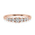 Beautiful Seven Stone Diamond Wedding Band for a classic look.