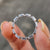 Bezel set wedding band and custom moissanite band.