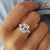The 3 stone moissanite ring adds timeless beauty and significance.