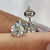 Round Diamond Stud Earrings In White Gold
